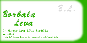 borbala leva business card
